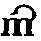 m with a loop back over the character m with a loop back over the character