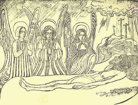 Le Christ veill&eacute; par les anges (1886).