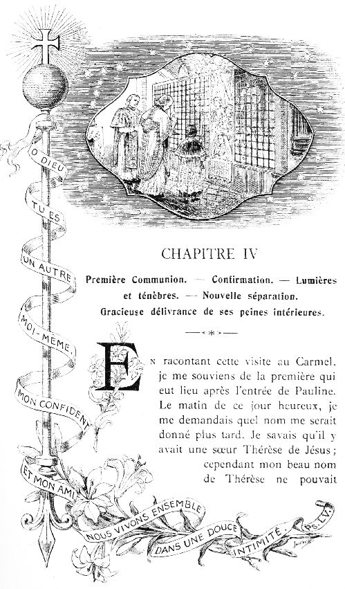 O DIEU TU ES UN AUTRE MOI-M�ME, MON CONFIDENT ET MON AMI,
NOUS VIVONS ENSEMBLE DANS UNE DOUCE INTIMIT�. Ps. LV.