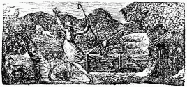 FIG. 68.&mdash;The Sheep-fold. By Blake. From Virgil’s
Pastorals.