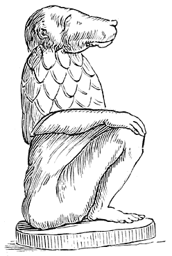 Fig. 9.&mdash;Canine Lar (Herculaneum).