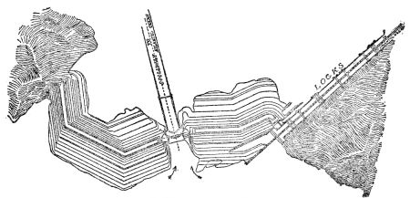 GATUN LAKE
PLAN OF THE GATUN DAM AND LOCKS