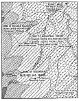 Fig. 41&mdash;Regional diagram of the eastern aspect of the
Cordillera Vilcapampa. See also Fig. 17 of which this is an enlarged
section.
