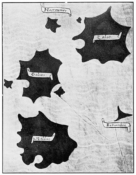 Pigafetta&rsquo;s Chart of the islands of Zolot, etc.