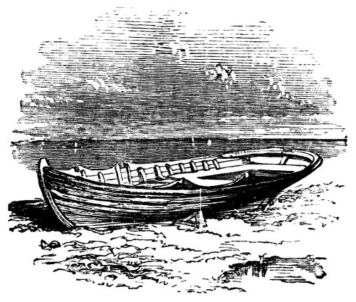 Beached boat
