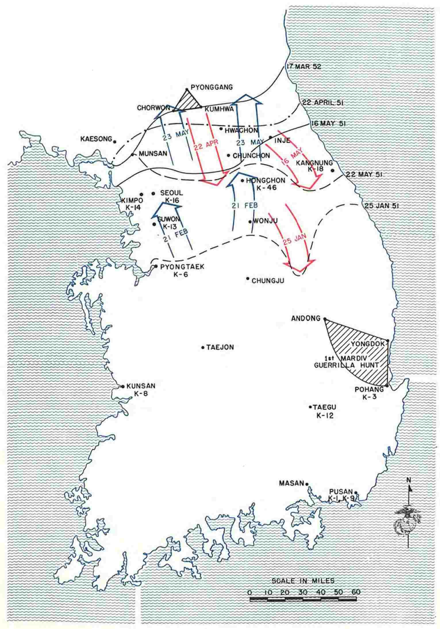 map of Korea